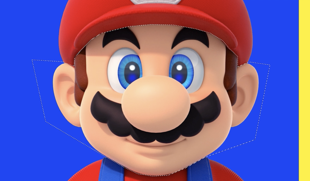cut out mario's face
